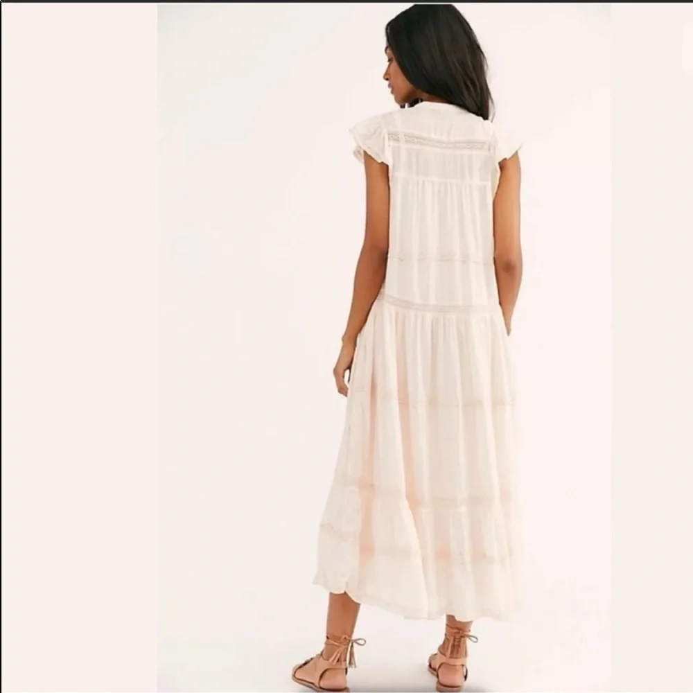 Free people midnight midi peasant dress - Picture 5 of 8